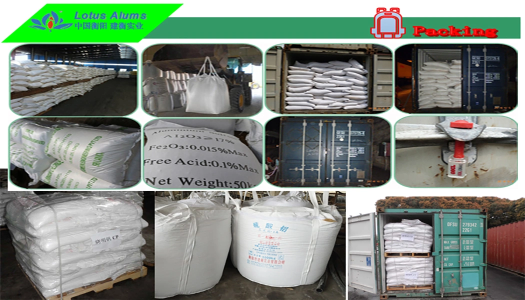 Granular / Powder Iron Free Aluminum Sulfate for Water Purification