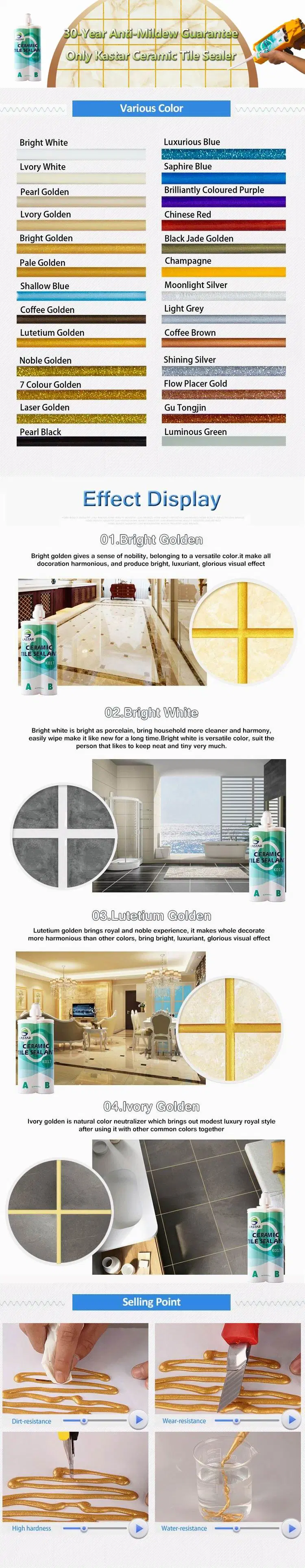 Waterproof and Mildew Epoxy Decor Flooring Material Concrete Floor Sealer